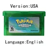 Pokemon  GBA,Emerald,tarjeta de consola de 32 bits,Esmeralda,rubí,zafiro de hoja verde,varios idiomas LeafGreen 4