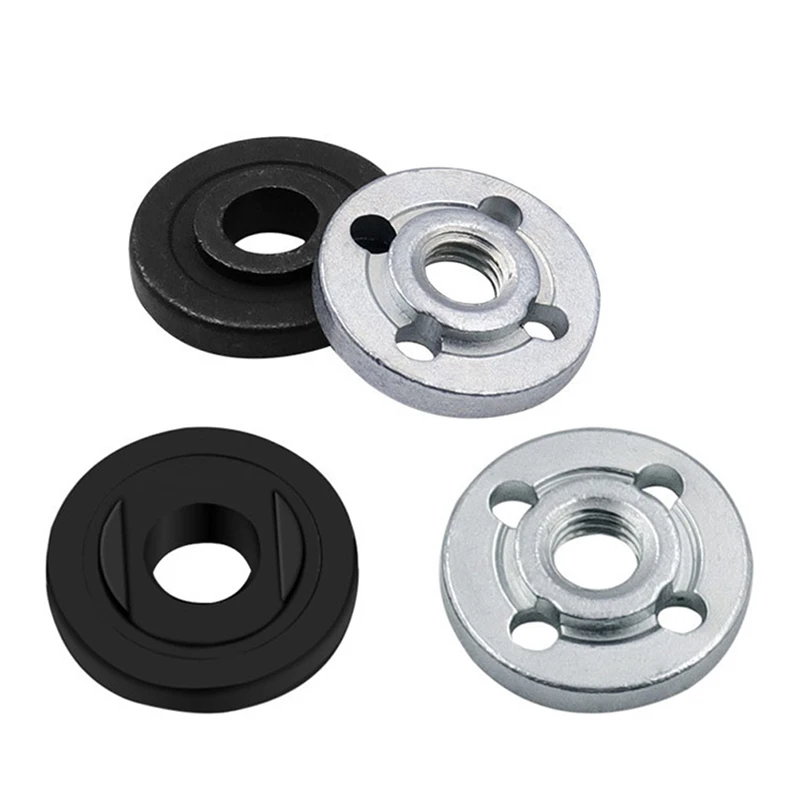 2pcs Stainless Steel Lock Nuts Flange Nut Inner Outer Kit Angle Grinder Electric Tool Accessories