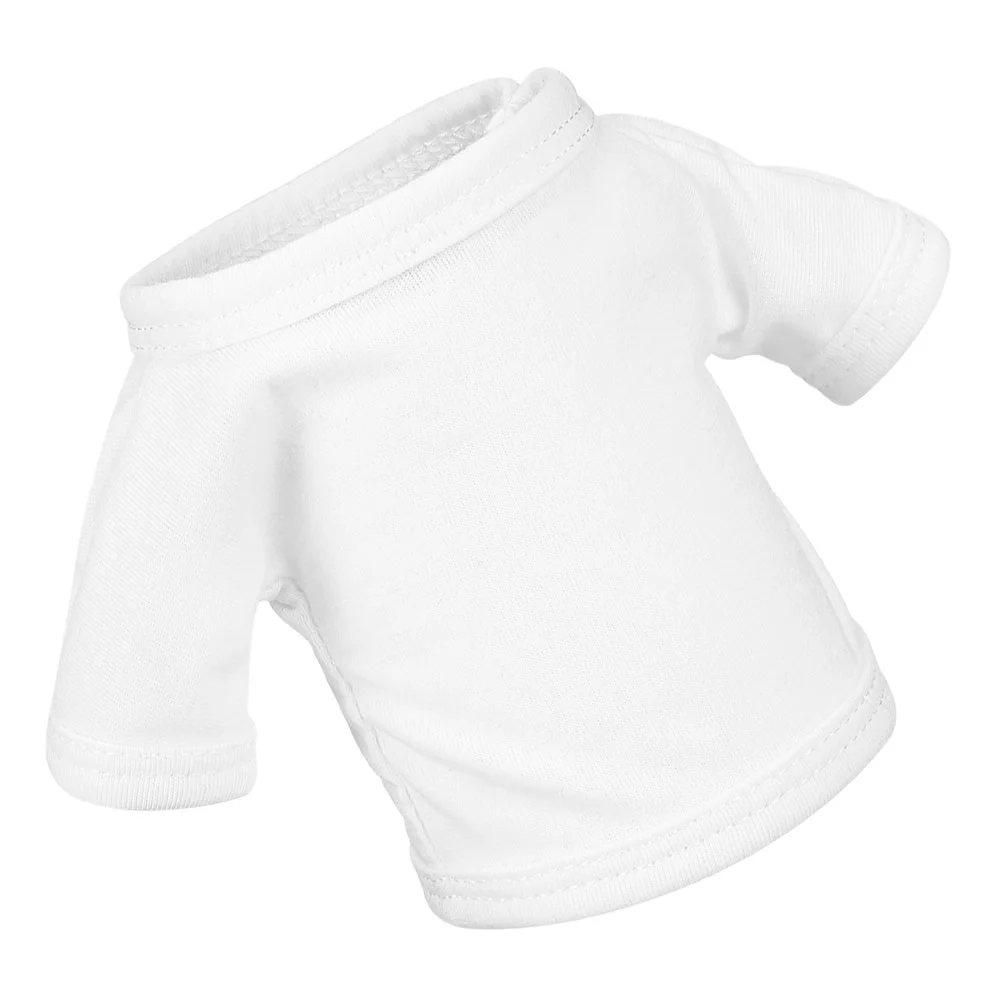 Reborn Baby Dolls Bear Clothes Clothing for Stuffed Animals Mini Newborn Shirt Your Bears White