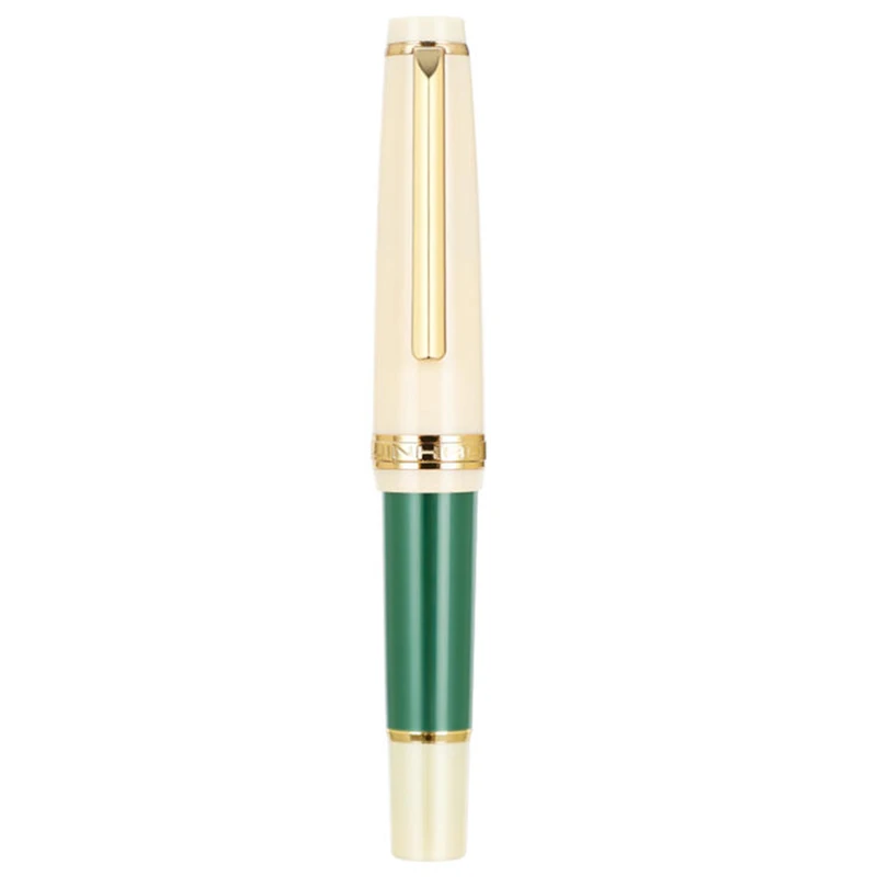 Jinhao 82 Fountain Pen Mini Cute Short  Macaron Color  EF/F/M/Bent Nib Golden Trim with Converter Writing Pen