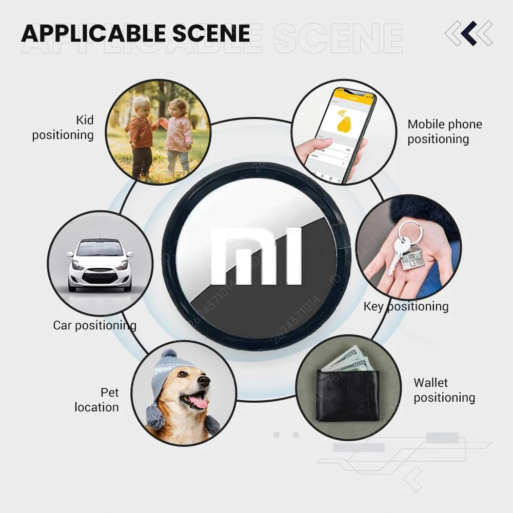 Smart Bluetooth Locator Xiaomi Portable Bluetooth Tracker Key Finder Smart Location Device Compact for Keys Wallet Pets Baggage for Tracking Belongings
