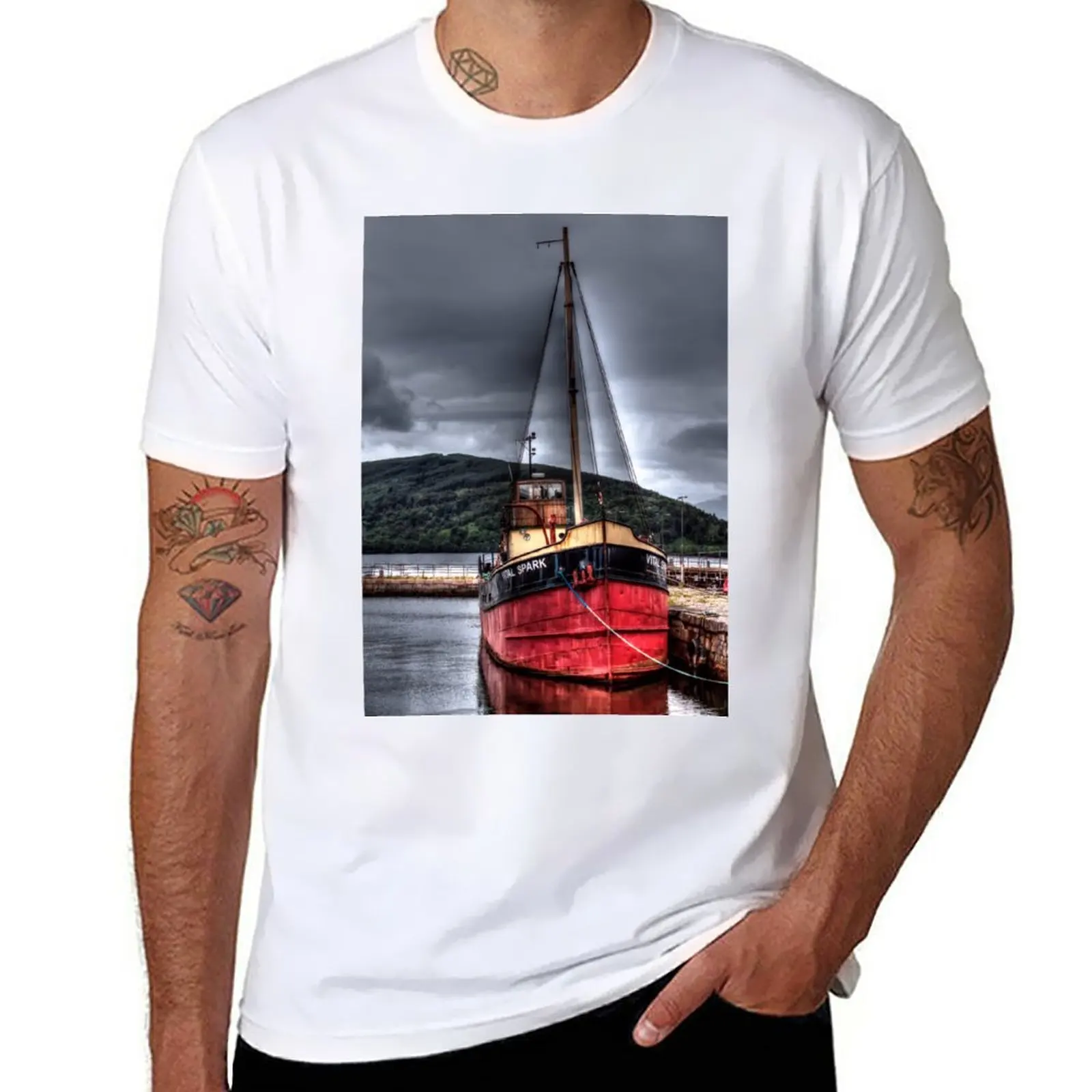 

New Vital Spark - The Clyde Puffer T-Shirt Anime t-shirt cute tops mens graphic t-shirts