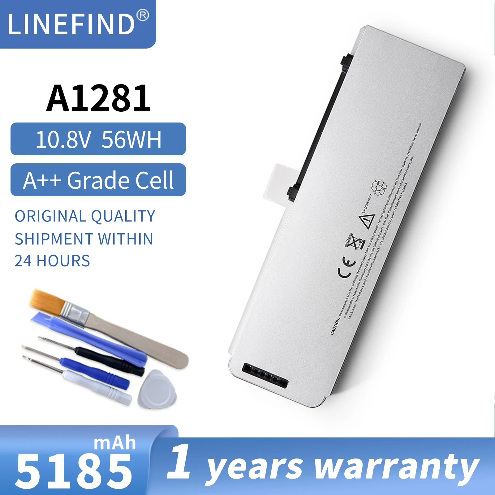 Аккумулятор A1281 для Apple MacBook Pro 15 дюймов, A1286 (версия 2008), MB772, MB470J/A, MB772 */A, MB772J/A, MB471X/A