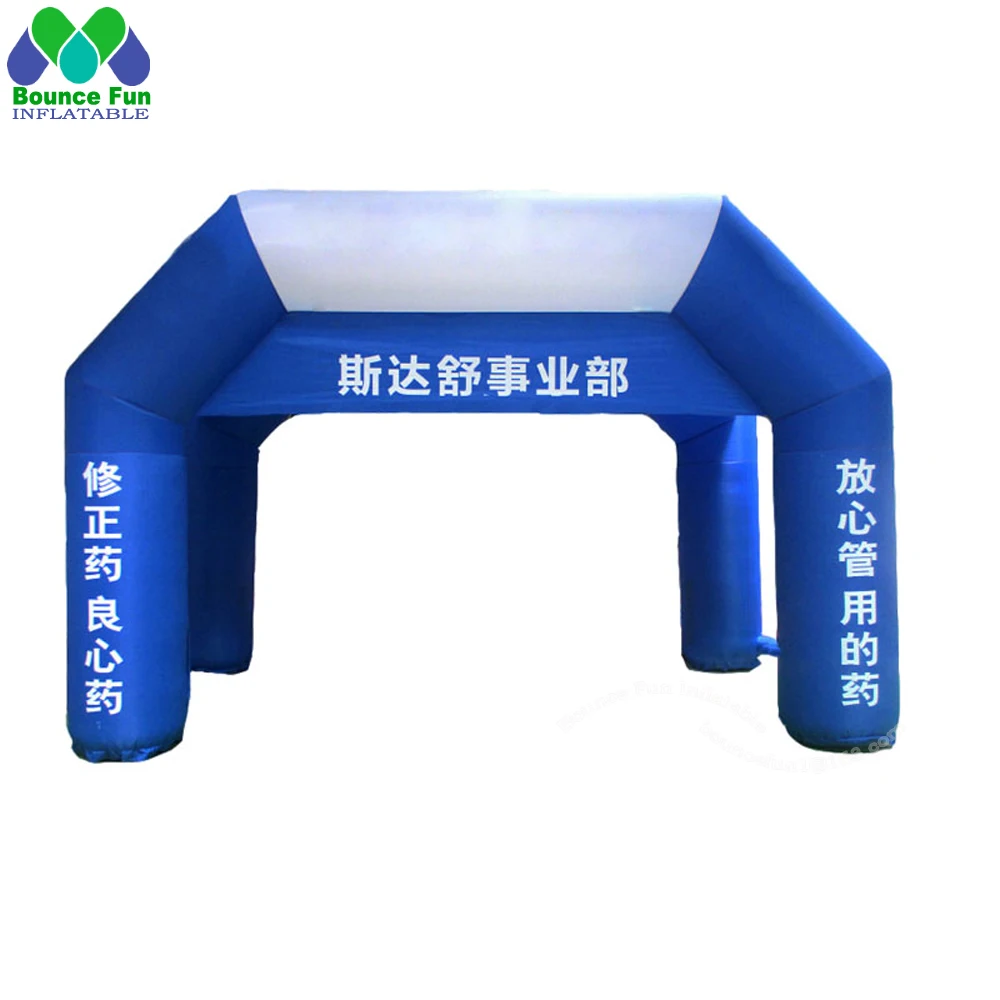 

Outdoor Advertising Inflatable Arch Tent Square Spider Promotion Gazebo Event Kiosk Booth With Custom Size Printing Color Blower