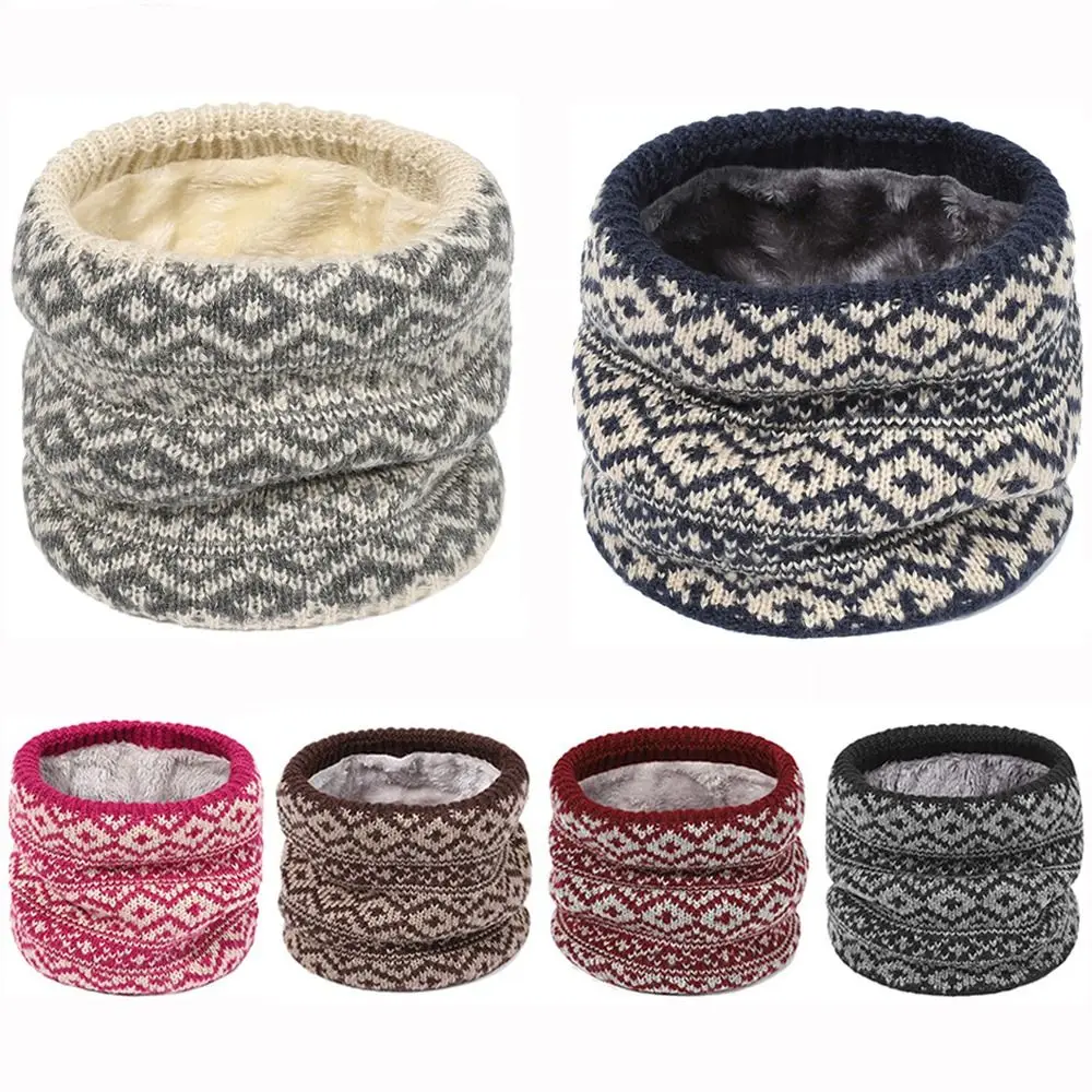 

Теплый Трикотажный Шарф для шеи модная утолщенная подкладка с бриллиантовым узором непромокаемая маска для лица с воротником осень-зима