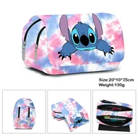 HOT Stitch Fully Printed Flap Pen Bag Stationery Box Pencil Case Primary and Secondary School Student School Bag Cartoon 4