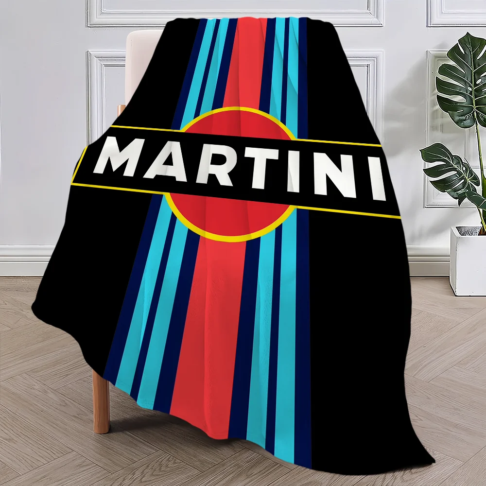 Sport Car R-Racing Blanket Plush Nap Sofa rug for M-Martini Living Room Warm Office Bedroom Birthday Home Travel Kid Gifts 3