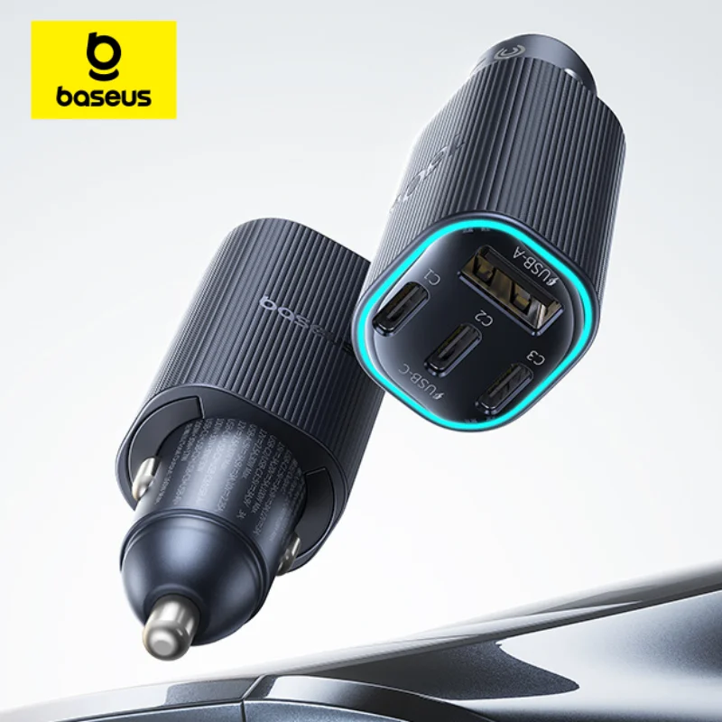 Baseus 160W Car Charger Fast Charging PPS PD3.0 USB Type C Car Phone Charge For iPhone 17 16 15 14 Laptops Tablets Xiaomi - 1