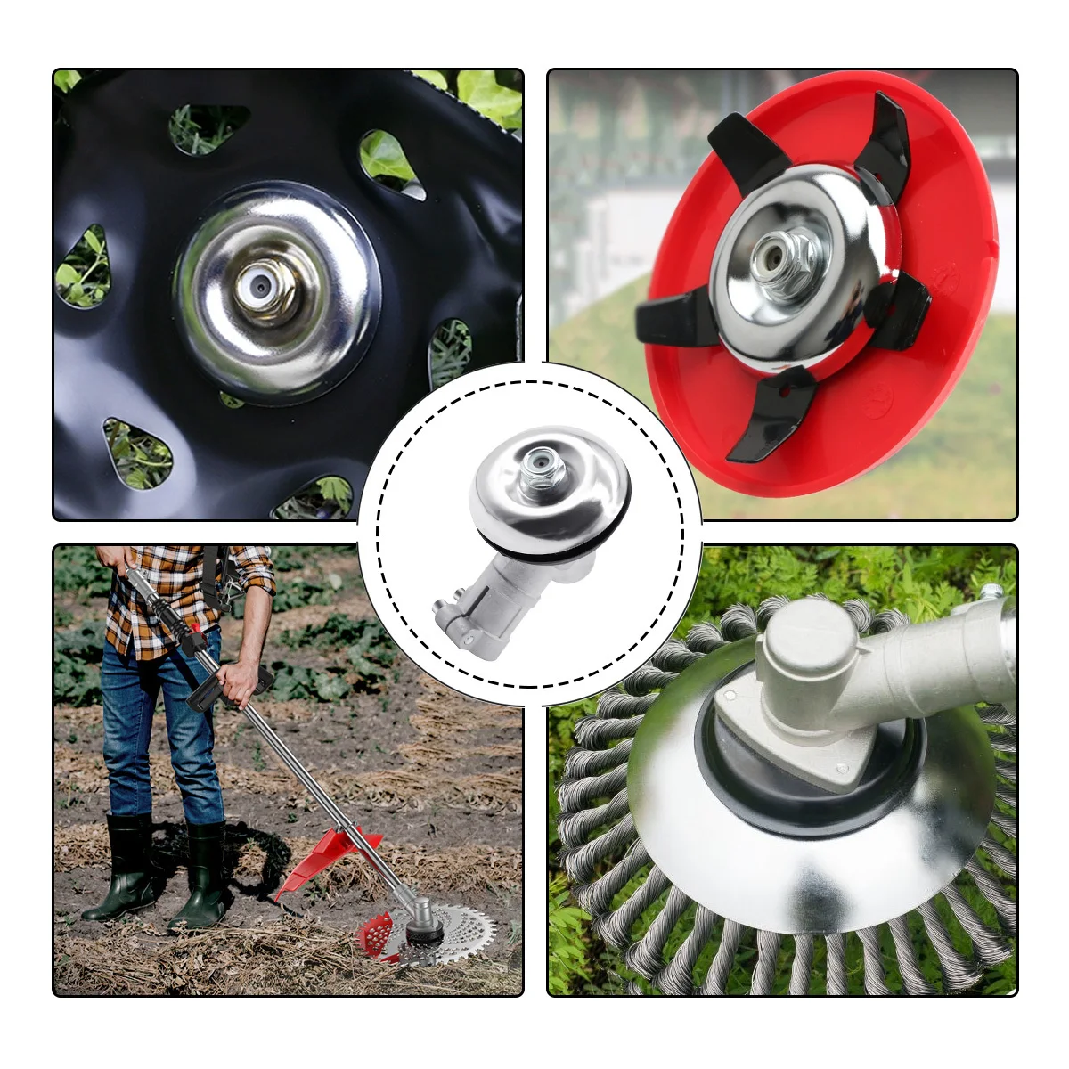 26mm/28mm 7/9 Zähne Trimmer Getriebe Getriebe Freischneider Gras Trimmer Ersetzen Getriebe Kopf Rasenmäher Teile gartenarbeit Werkzeug – Detail 8