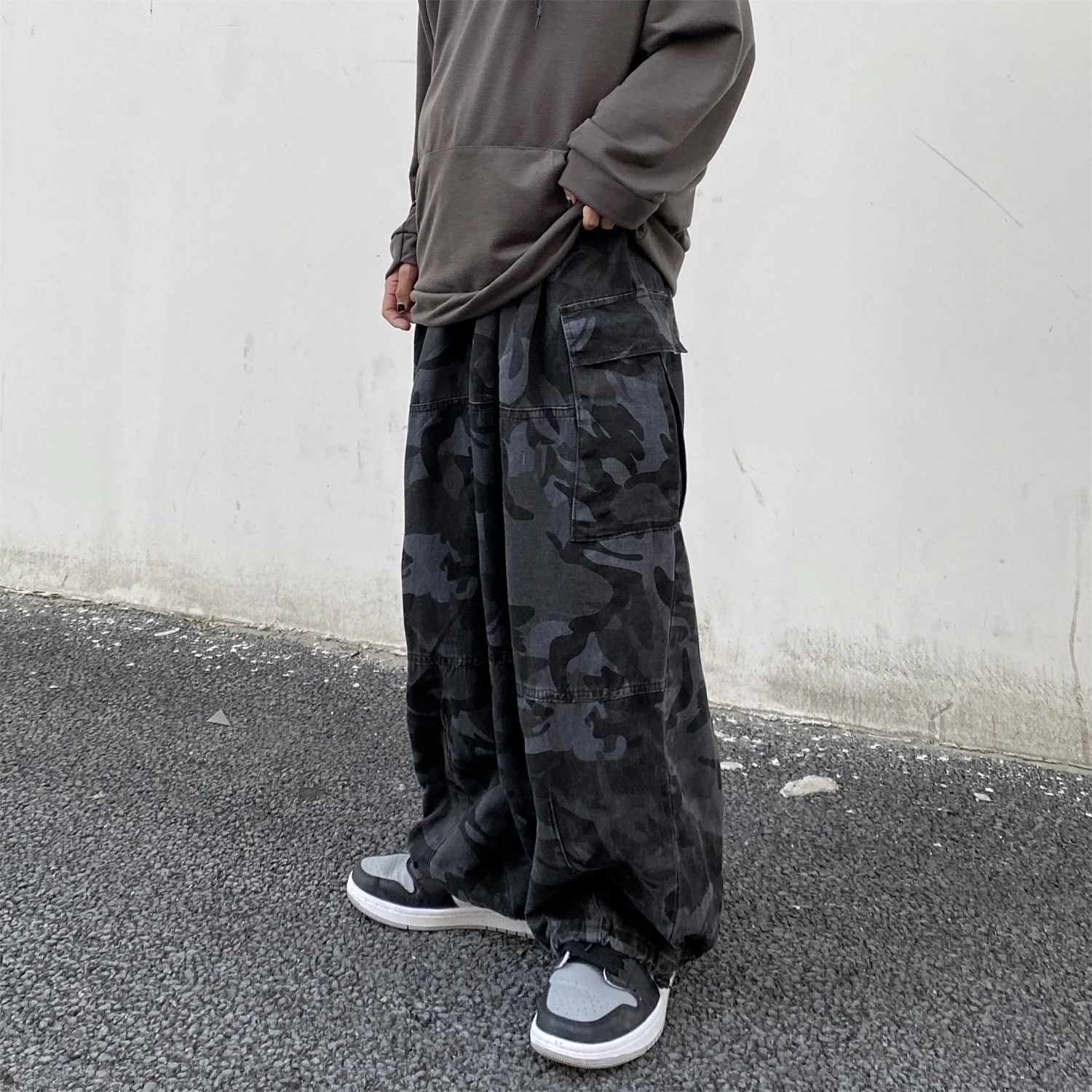 ZCSMLL Tide ins камуфляжные прямые 