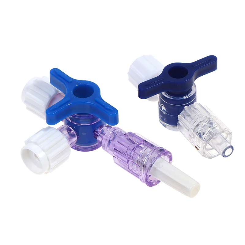 Clinical Hospital Luer Lock Adapter,Plastic Two Way Three Way Stop Cock