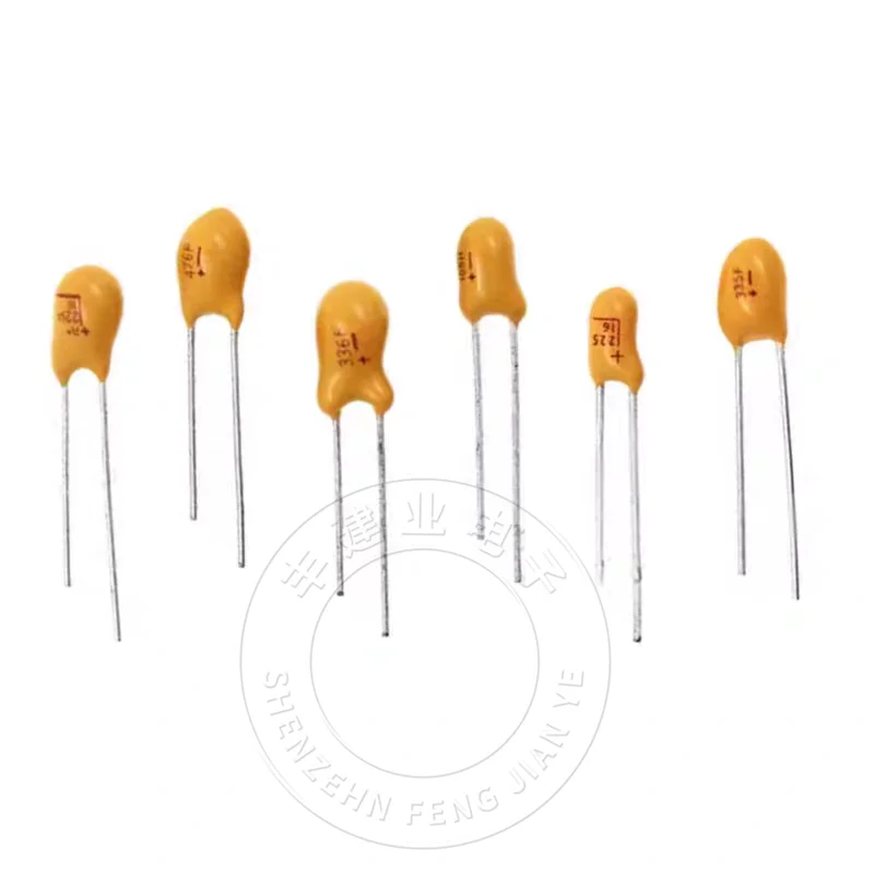 10PCS 16V 20V 25V 35V 50V Tantalum Capacitor DIP 1UF 2.2UF 3.3UF 4.7UF 10UF 22UF 33UF 47UF 100UF16V 225 106