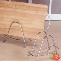 High quality cutting board rack Stainless Steel Chopping Cutting Board Storage Rack Stand household Kitchen Pot Lid Organizer 1