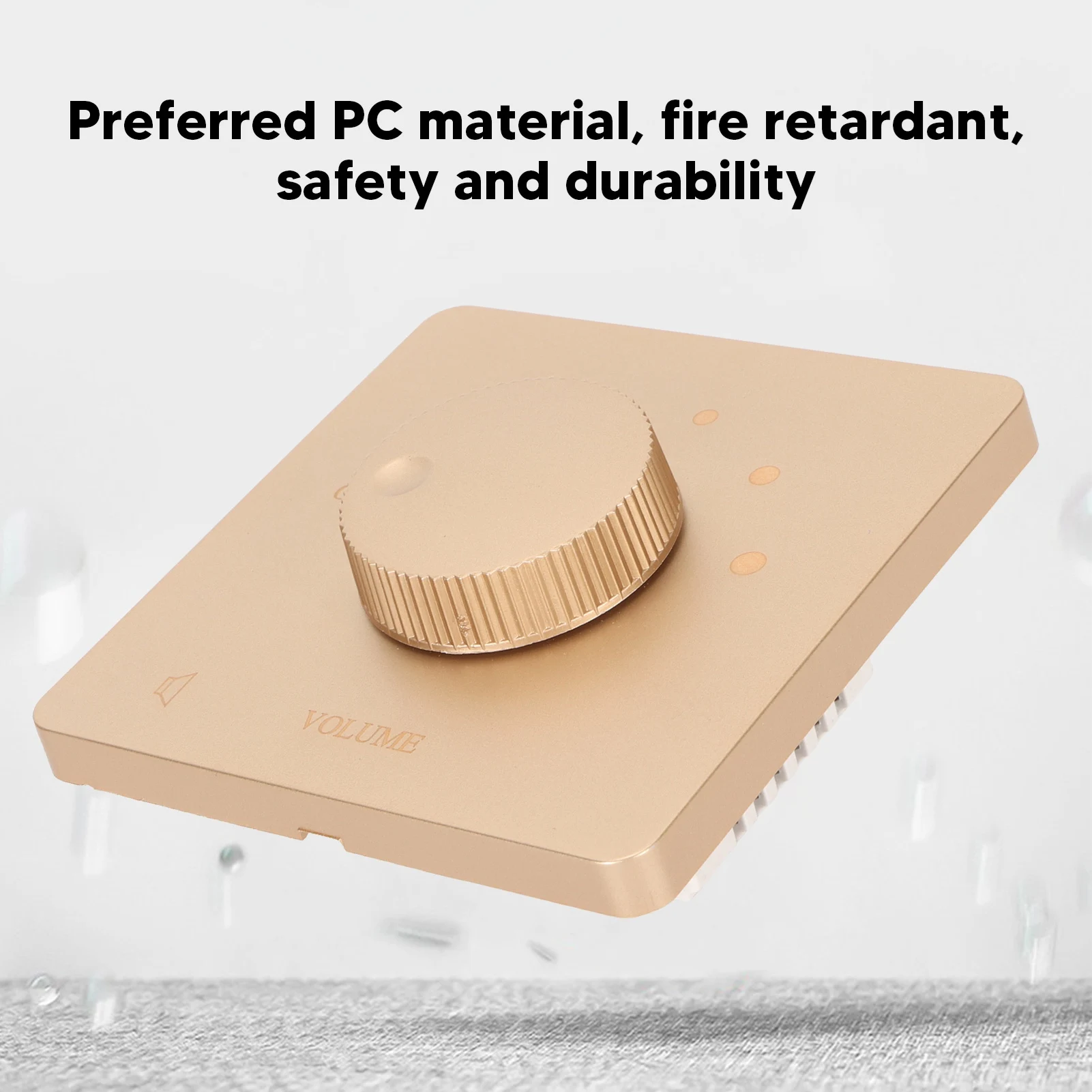 Wall Volume Control 50W Volume Control Professional Safety 5 Gears Tuning Knob Volume Controller for Home Speakers