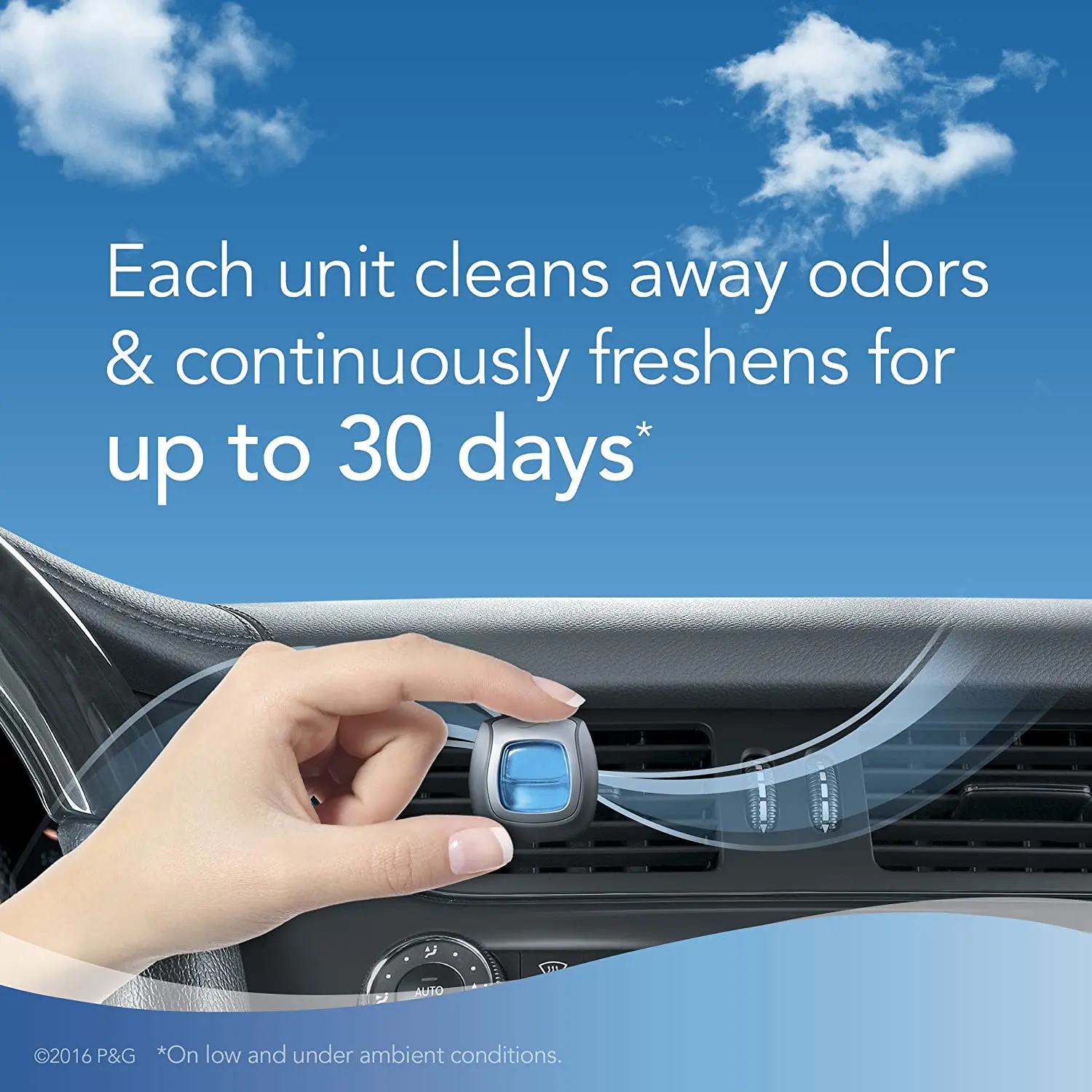 Febreze Car Air Freshener Vent Clips - Linen & Sky UK