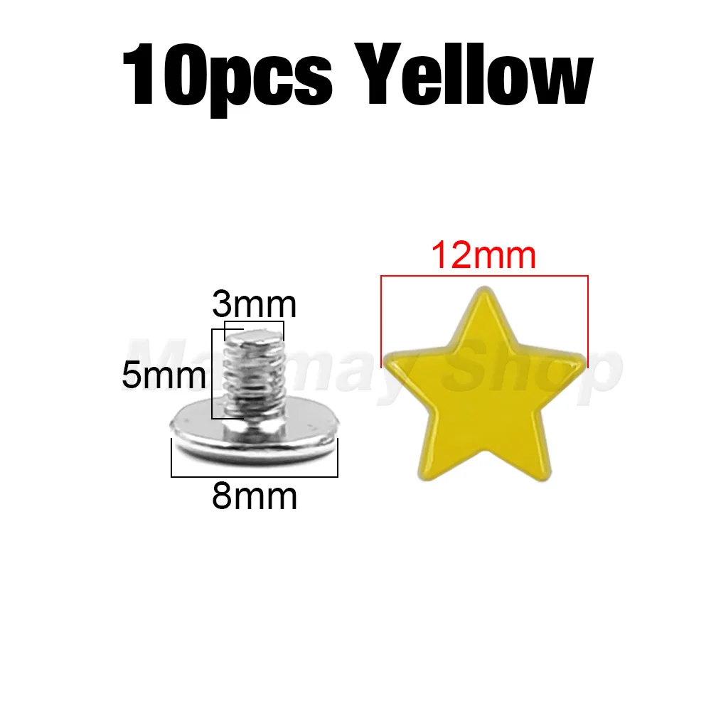 10p 12mm Yellow