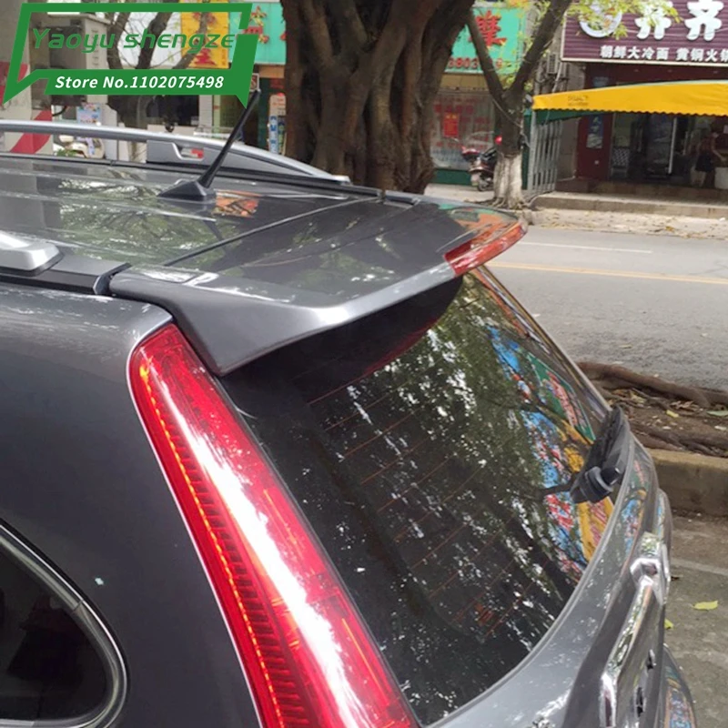 High Quality Abs Plastic Painted Factory Style Spoiler/Wing Primer And Lacquer Spoiler Led Light For Honda Crv Cr-V 2007-2011
