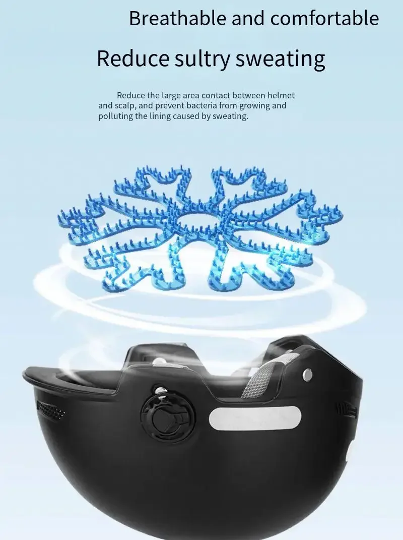 [Color random] 1/2/3Pcs General silicone Helmet liner ventilate breathable non-slip helmet gasket Cycling Anti compression hair