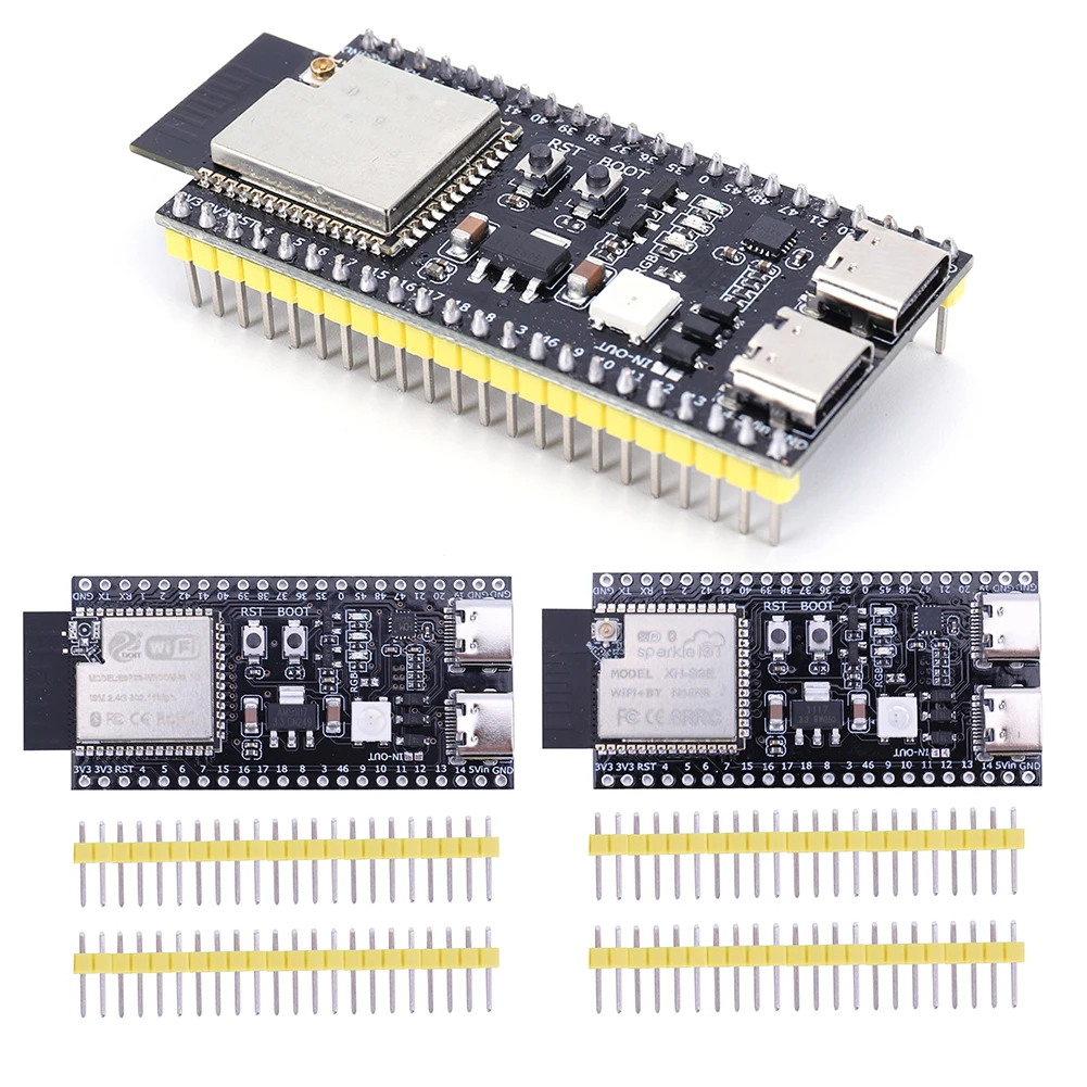 ESP32-S3 N16R8 N8R2 듀얼 Type-C 개발 보드 코어 보드 Arduino 2025 New 용 2.4G Wifi + Bluetooth Internet Module of Things