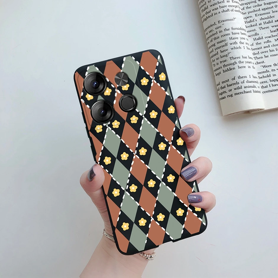 Tecno POP Silicone Daisy Shockproof Phone Cover