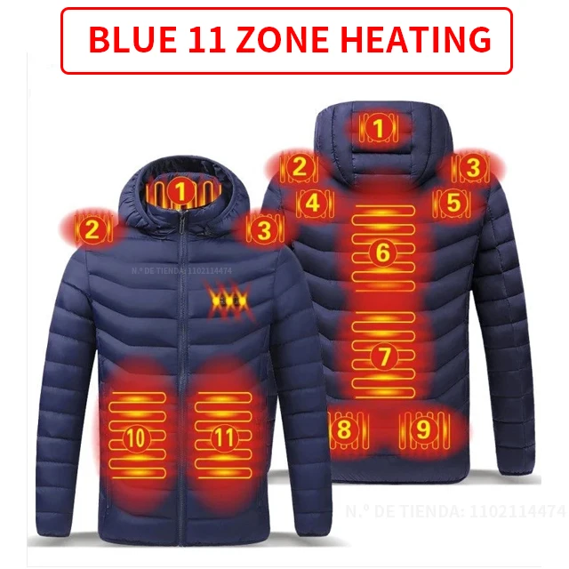 11 Areas Heated Blue