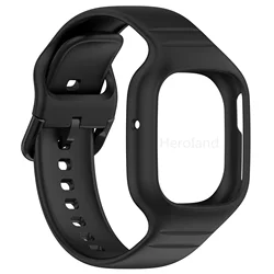 Sport Silicone Smartwatch Wristband - Premium Strap and Bracelet Accessories, 2-in-1 Design (Black)