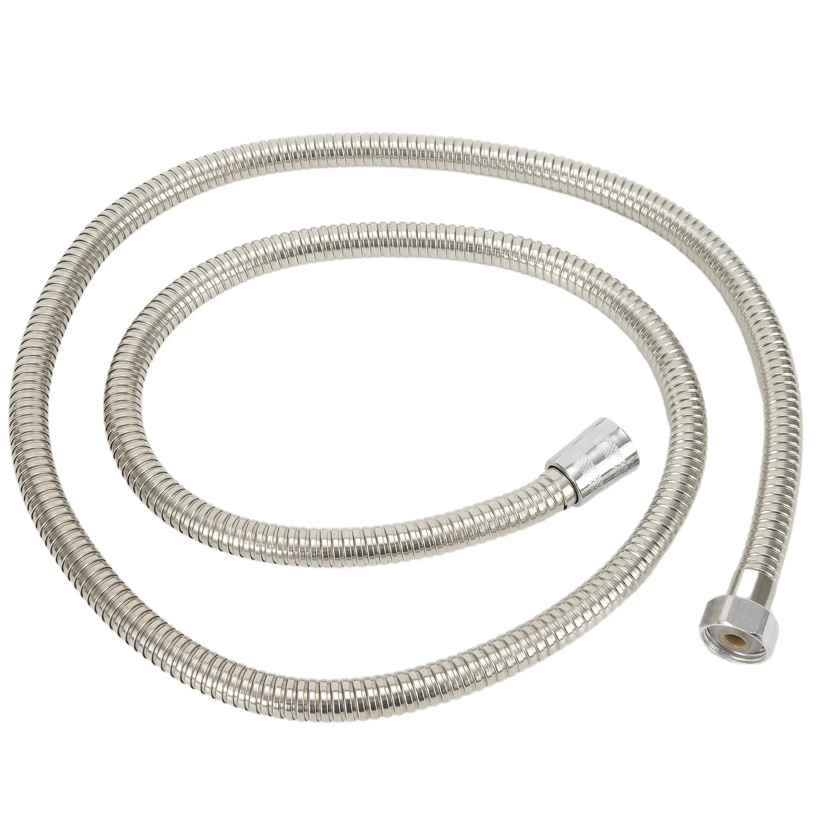 

1pcs 1.5m Stainless Steel Shower Hose Sprinkler Inlet Pipe Brass Insert Leak Proof Chrome Finish Resist High Pressure