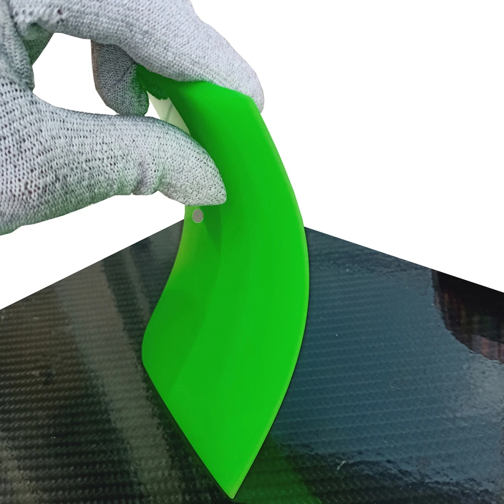 Car PPF Squeegee Magnet Anti-Scratch TPU Rubber Scraper Green for Vinyl Wrap Water Blade Wiper Window Tinting Board 6