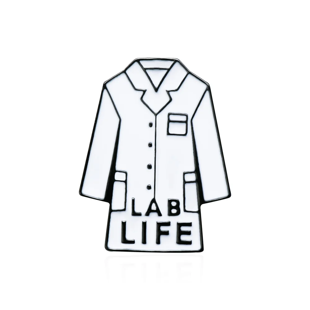 Aroace Pin 4Pcs Science Lab Enamel Pins - DNA, Microscope, Flask ...