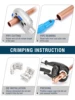Hydraulic Pex Pipe Crimping Tools HP-1332 Pressing Plumbing Tools for Aluminum Plastic Pipe, Stainless Steel and Copper Pipe 6