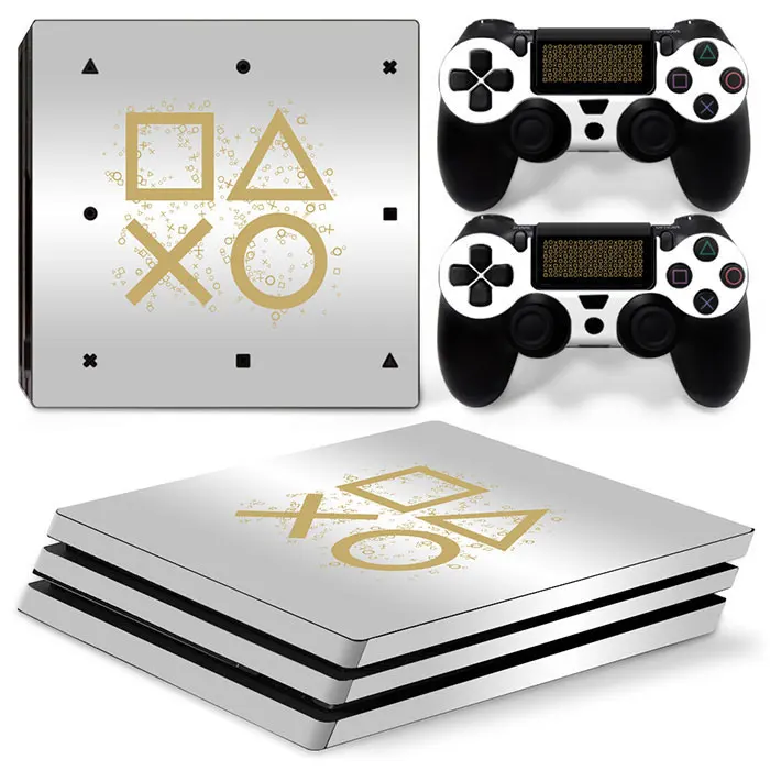 Skin Sticker Geometry Protective Vinyl Decal Cover for PS4 Pro Console and 2 Controllers GAMEGENIXX gamepad protective skin vinyl decal skins game console protective skin custom stickers gamepad protective cover game controller sticker