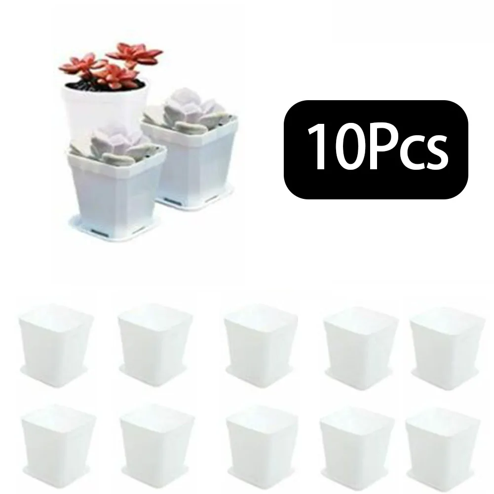 Flowers Pots Plastic 2.7x3.12inch Reusable Set 2