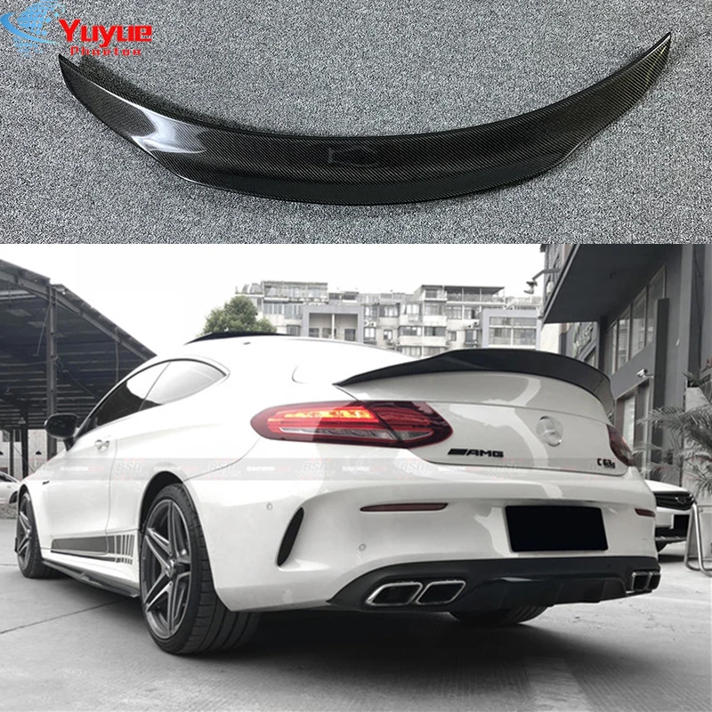 

C Class W205 Carbon Fiber Rear Roof Spoiler For Mercedes Benz W205 Coupe 2015-2017 C63 AMG C200 C250 C180 C300 C350