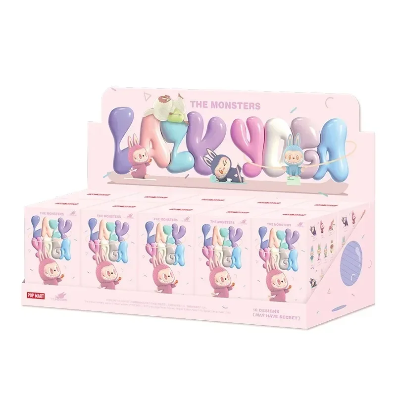thumbnail image 1 of POP MART-figuras de acción de los monstruos, juguetes de Caja ciega de la serie de Yoga perezoso, Caja misteriosa de Caixa, regalo Kawaii para niñas, 1 of 5