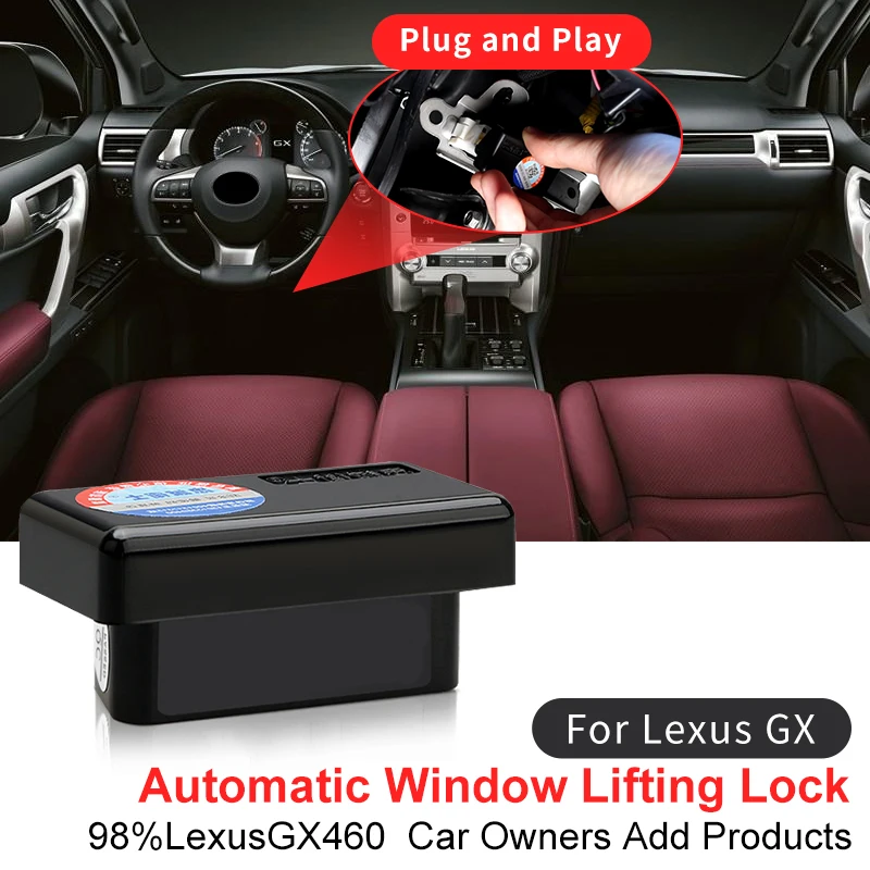 Lexus GX460 GX400 GX 460 400 2010 2022 액세서리, 자동 닫힘 창 잠금 도어 및 백미러 접이식 OBD 모듈