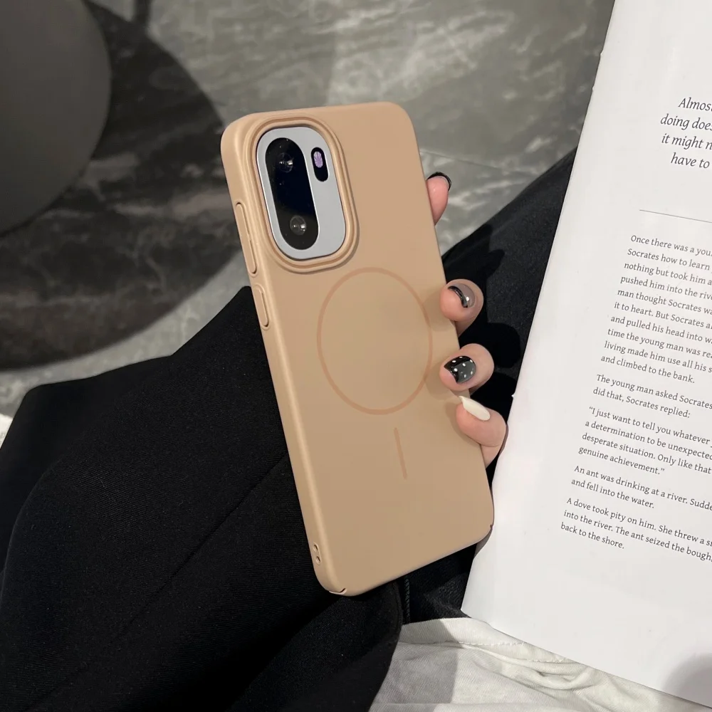 Luxury Magnetic Matte Phone Case with Shockproof Magsafe Compatibility