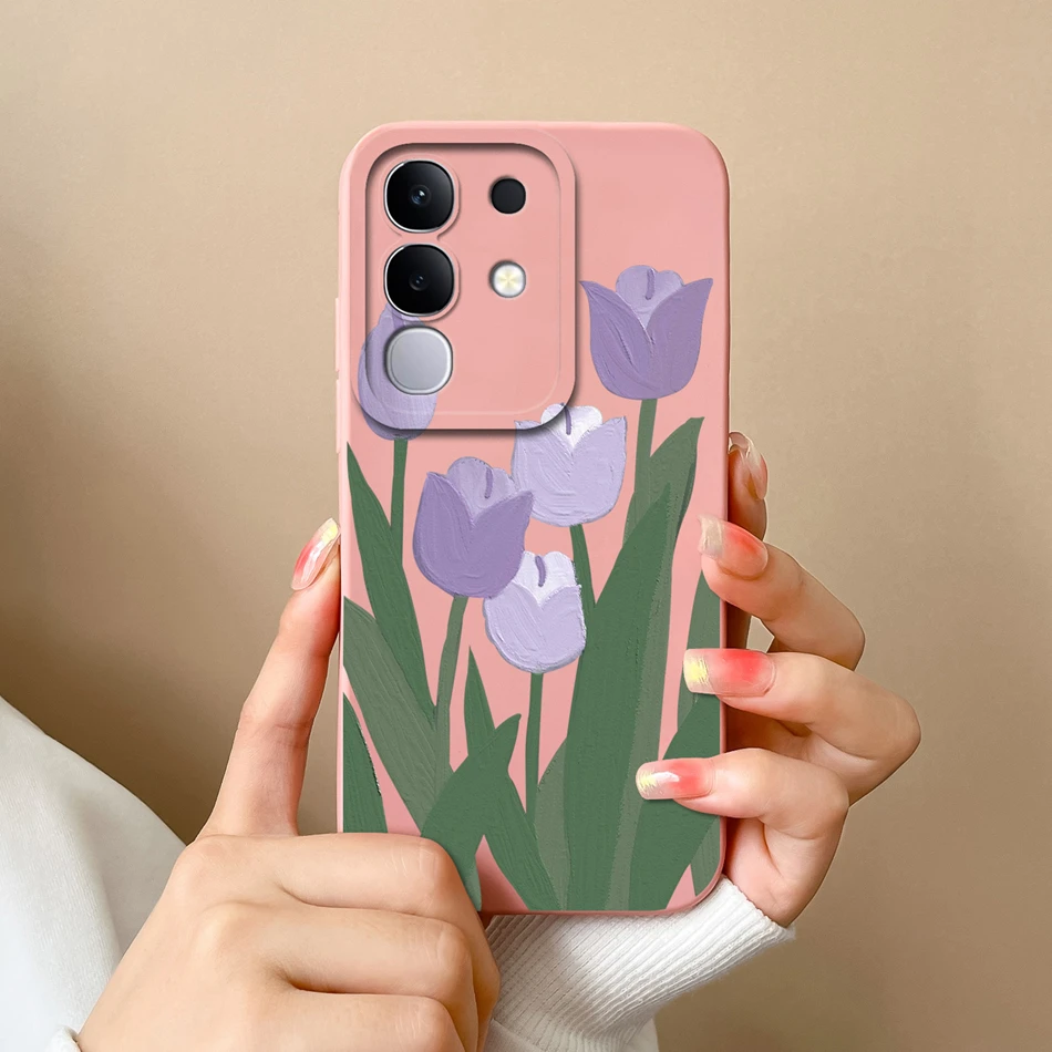 Cute Design Soft Liquid Silicone Shockproof Bumper Phone Case - Full Protection Cover