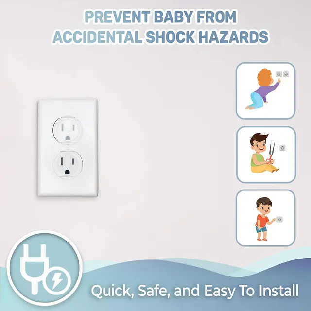 Protectores De Enchufe A Prueba De Niños – 20 Unidades, Diseño Oso