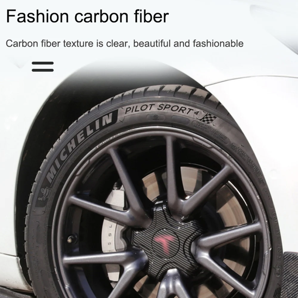 Couvercle de moyeu de roue à cinq griffes pour Tesla modèle 3, couvercle  d'écrou de roue, modification de décoration ABS