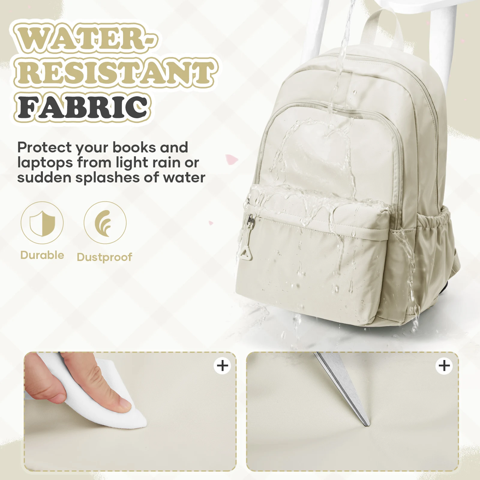 Large Capacity Backpack, Student Schoolbag, Campus Backpack, Daily Commuter Backpack, Multiple Pocket Fashionable Backpack