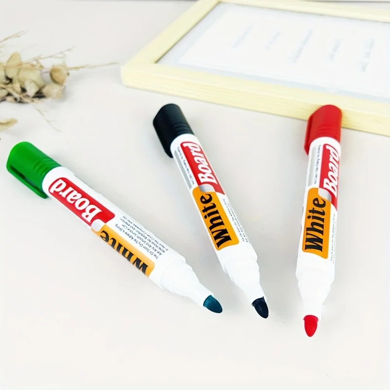 교사용 사무용 대용량 지울 수 있는 수성 마커 8종 세트 (빨강, 파랑, 검정, 초록)