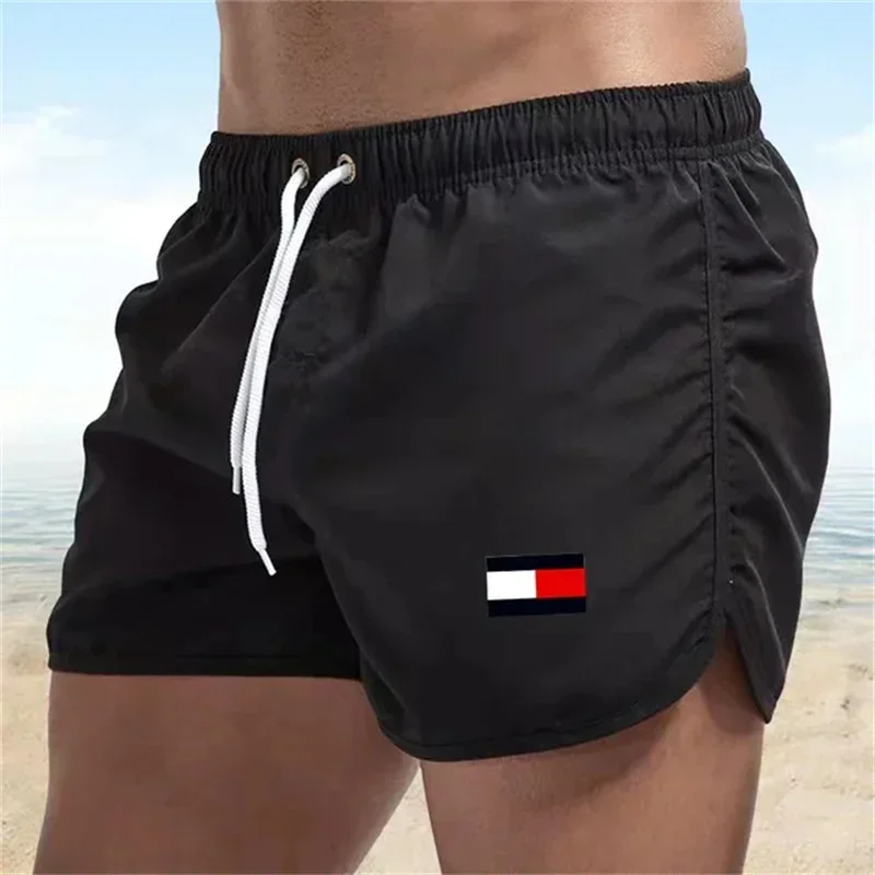 

Men's printed beach shorts, sexy surfing swimwear, summer fashion, 2024 new sports shorts