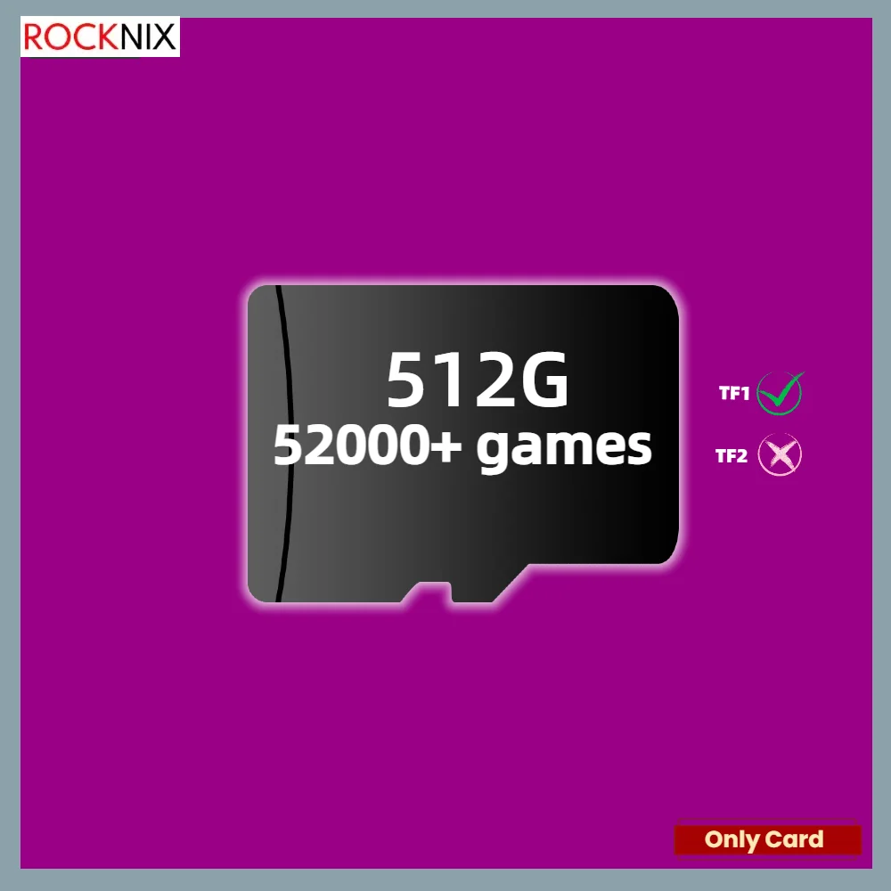 TF Game Card Memory SD 512G 256G for XU10 Classic Retro PSP PS1 Games MAGICX Portable Handheld Console ROCKNIX SYSTEM