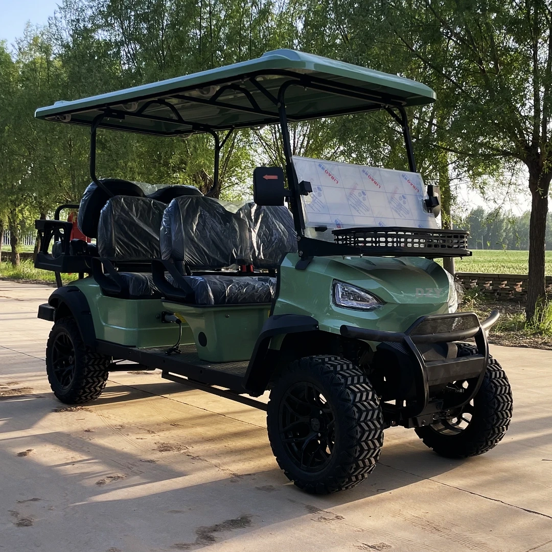 High quality 2+2 seat electric tourist sports golf cart mini golf cart new energy vehicle electric buggy Export type