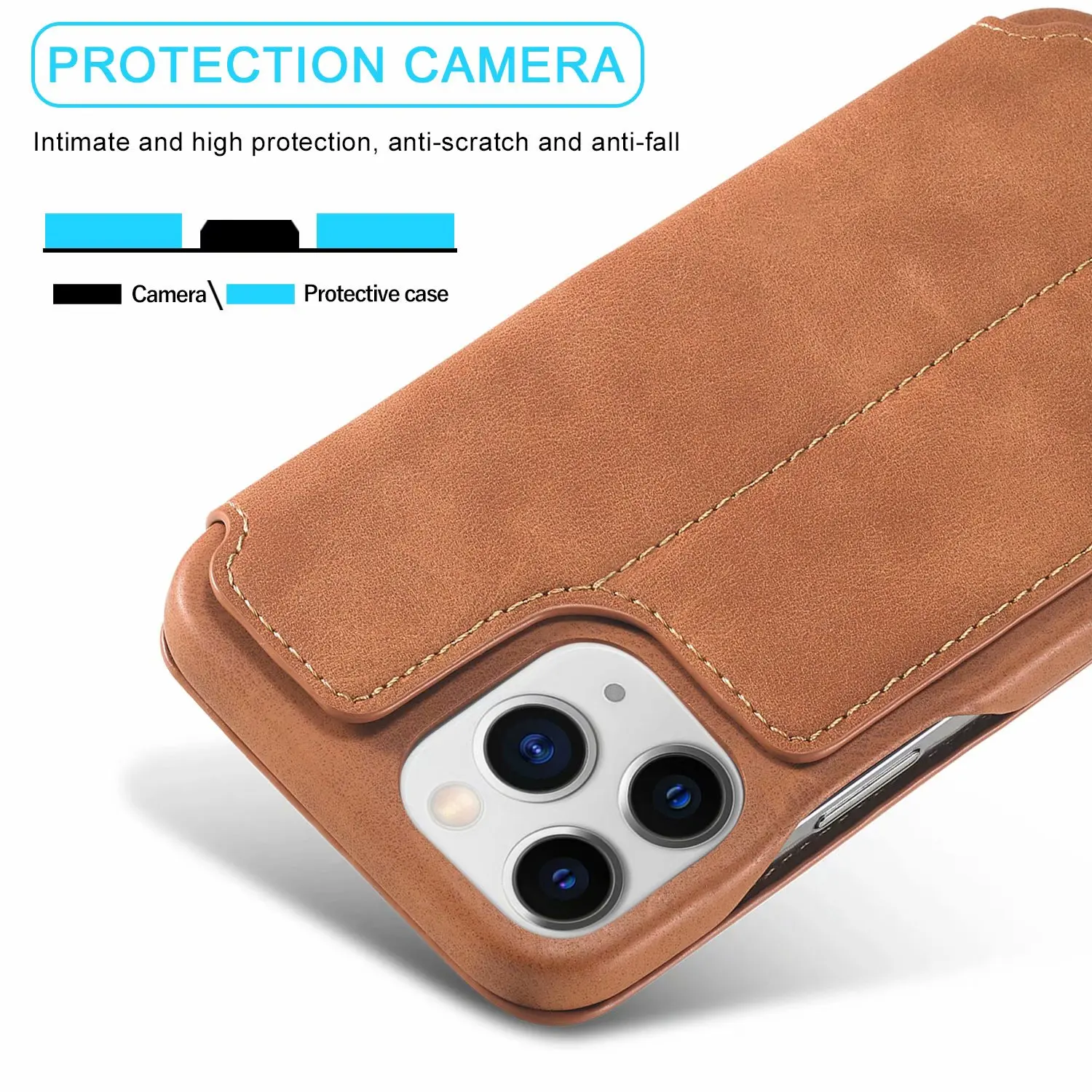Ultrathin Magnetic Leather Wallet Card Flip Case