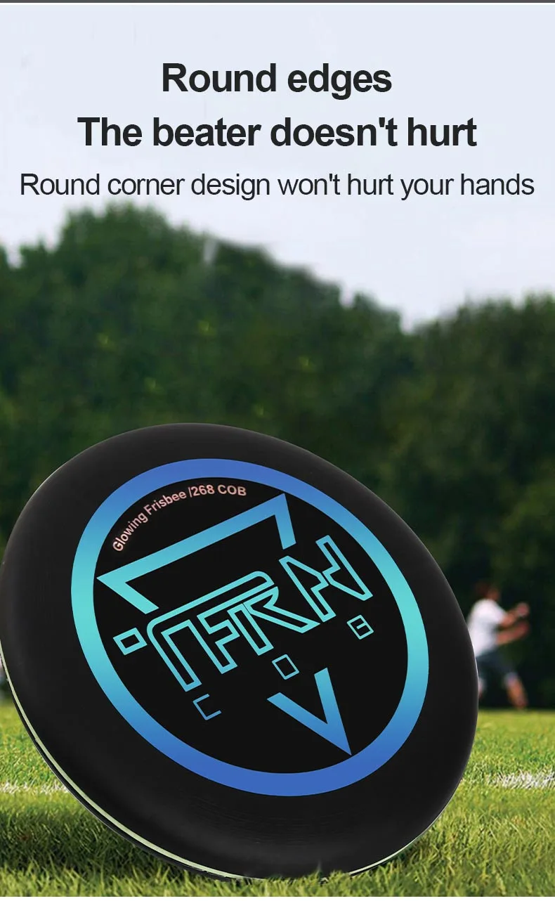 2023 מכירה לוהטת Led זוהר עף דיסק חיצוני חוף עגול ספורט מעופף דיסק לילה ספורט רצועת אור מקור קיצוני צעצוע חדש