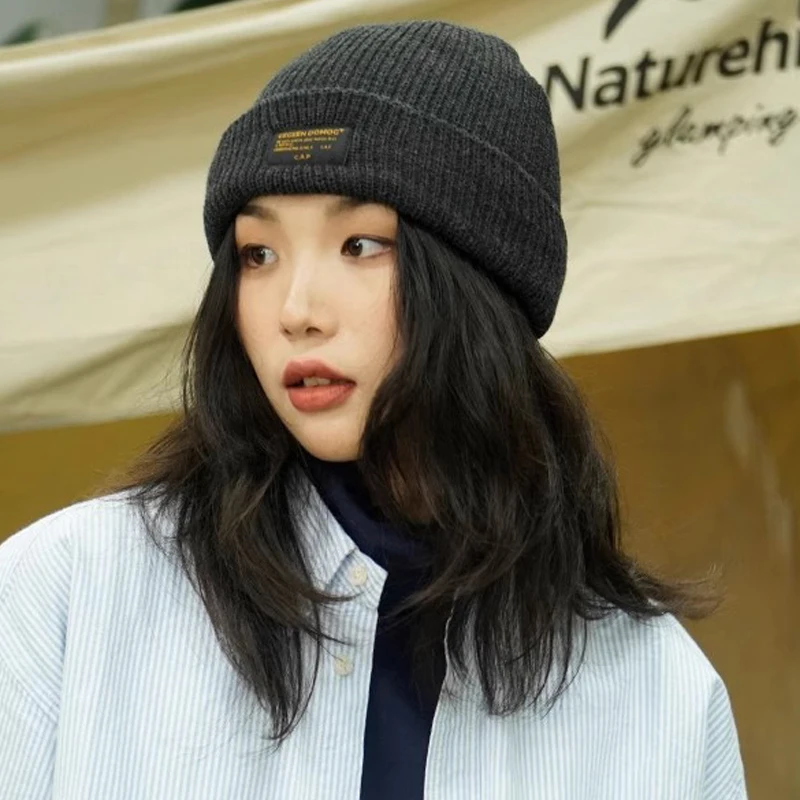 

Оптовая продажа, шапка унисекс винтажного дизайна, вязаная зимняя шапка, модная Осенняя шапка для холодной погоды, винтажная шапка с манжетами для женщин