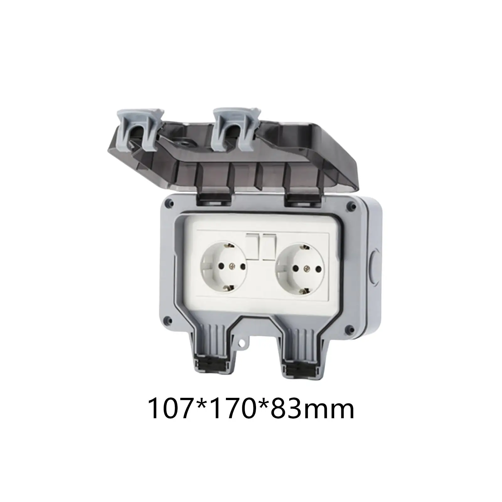 

Waterproof Switch Socket Box Double Plug Socket Power Socket Electrical Supplies