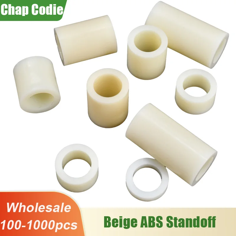 Abs Nylon Coluna Standoff Isolamento Motherboard Arruela Espaçadora de Suporte Pcb m3 m4 m5 m6 m8 M10 M12 Pilares Atacado 100 1000 Pcs