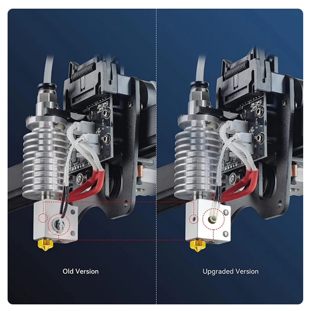 0.4mm 노즐 V5 J-헤드 프린터 핫엔드 장거리 3D 압출기 프린터(애니큐빅 I3 메가용 핫엔드 방열판 포함)